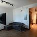 The living room and kitchen in a studio unit at Landmark. Melanie Maxwell I AnnArbor.com
